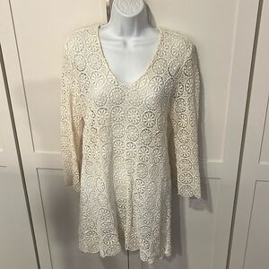 J.McLaughlin Cotton Lacy Tunic M